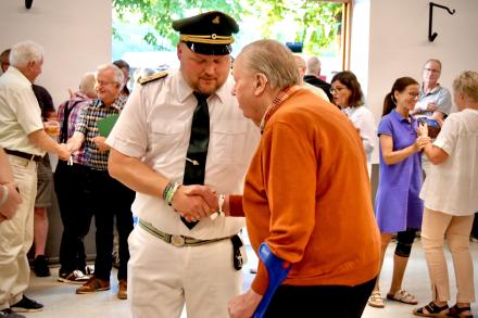 Ehrungen langjährige Mitgliedschaft Oberst Lars Velmer - Josef Bürger 65 Jahre