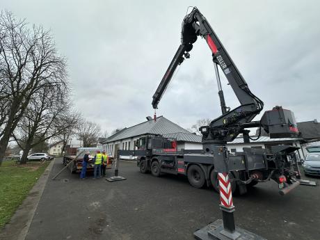 Errichtung Vogelstange 