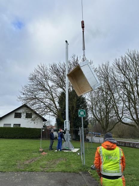 Errichtung Vogelstange 