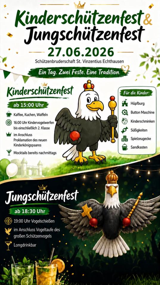 Unser Plakat für das Kinder- und Jungschützenfest 2026